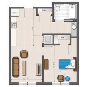 Al E1 One Bedroom 800x800