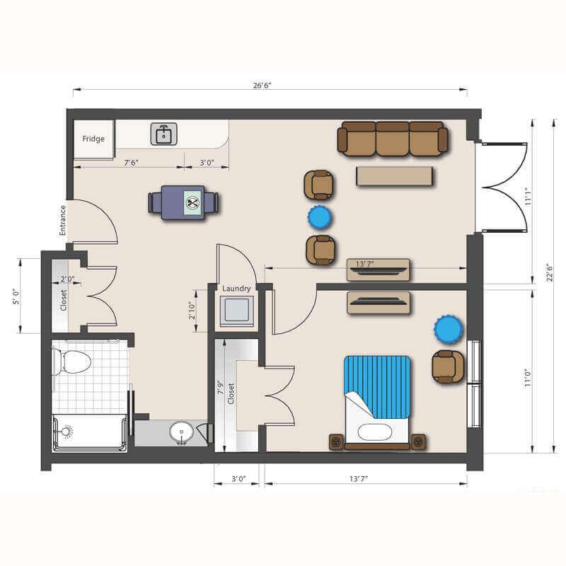 The Lyndhurst Al 1 Bed 800x800