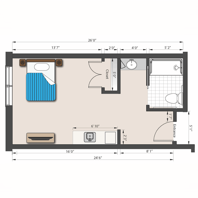 The Sunnyside Memory Care Private Suite 800x800