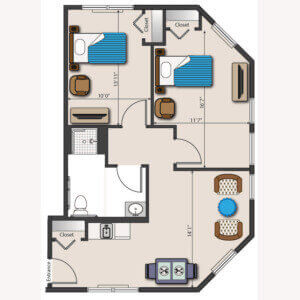 Two Bedroom Corner 800x800
