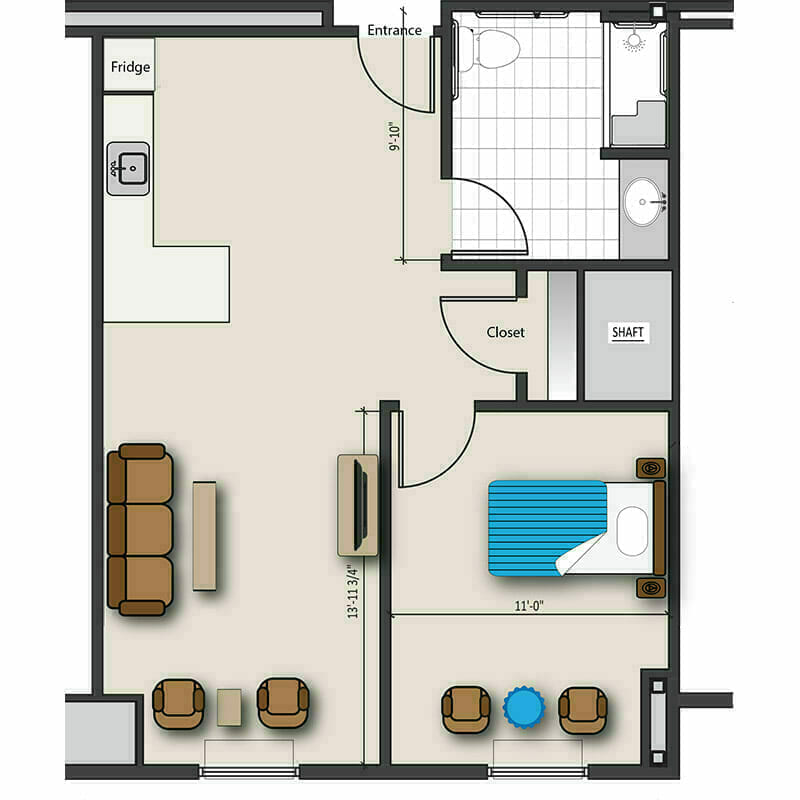 One Bedroom E