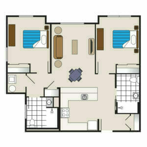 Il Tow Bedroom Two Bathroom