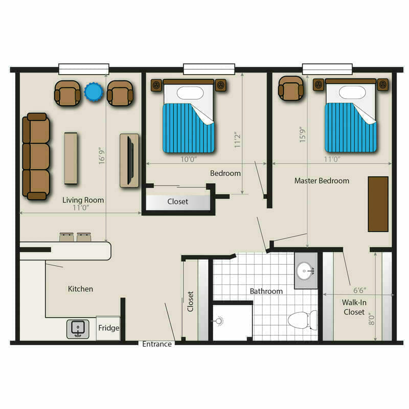 Il Two Bedroom