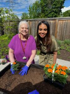 Brittany Gordon with resident at The Chelsea at Greenburgh Assisted Living in Westchester County, NY.